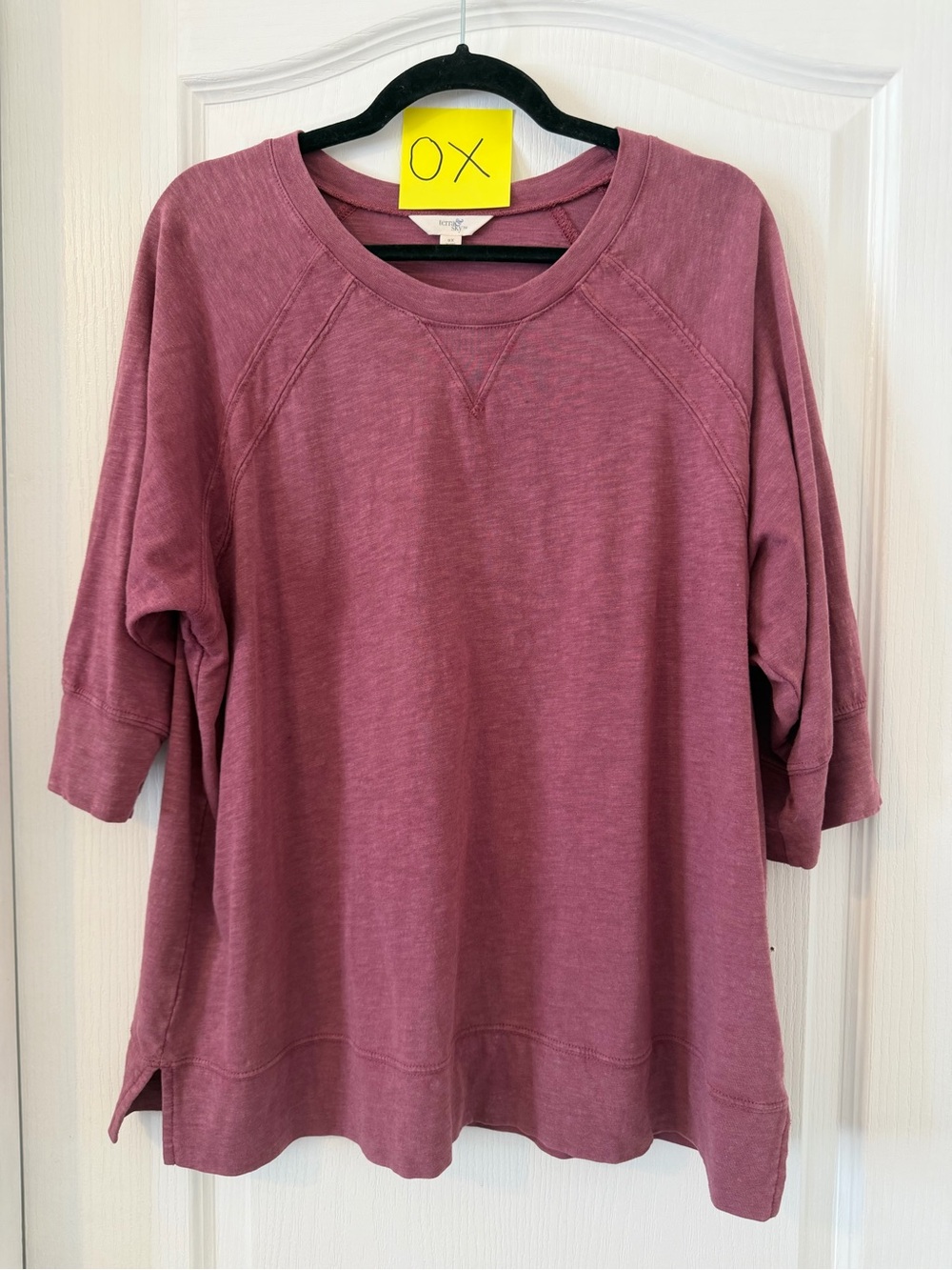 Terra & Sky Mauve Relaxed Crewneck Sweatshirt